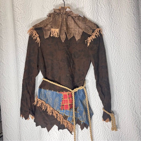 Creepy Scarecrow Child Halloween Costume, Size XL (12-14) - Picture 7 of 12